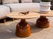 June coffee table base caramel high gloss 80 X 35 cm