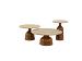 June coffee table base caramel high gloss 60 X 40 cm