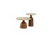 June side table base caramel high gloss 45 X 55 cm