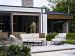 Florence 3 seater bench terre with 4 cushions