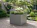 Plantenbak Vlak Taupe 90x90x60 cm