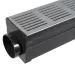 RSSD Eindstuk met Zij Uitloop tbv Goot 100x6,5x6,5cm