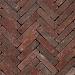 Palace UWF60 Getrommeld bezand paars rood