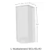 Hoek L-element 100x40x40cm Antraciet