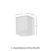 Hoek L-element 50x40x40x8cm Grijs