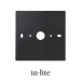 In-Lite Evo Wall Mount afdek/montageplaat voor Evo Down Wall 230V Dark