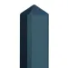 Betonnen Tussenpaal Schie diamantkop 10x10x280cm sponning 74cm Antraciet gecoat t.b.v. scherm 130x18