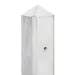 Beton-paal IJssel Wit diamantkop 10x10x280cm T-model t.b.v. scherm 180x180cm