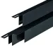 Krimp/Uitzet maskeer U-profiel zwart gecoat 31,5mm Reest