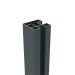 Aluminium H-paal Boston 75x75x3000mm + afwerkingsprofiel 4x24x3000mm