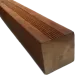 Paal Niove 90x90mm glad/geribd en gepunt FSC100% 300cm