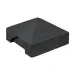 Beton-afdekpet Reest Antraciet Gecoat diamantkop 14x14x5cm tussenmodel