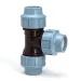 Unidelta Tyleenslang T-stuk 90° Kiwa 3x klem 16mm