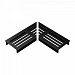Ultra Drain Blackline Straight Rooster L-hoek