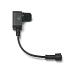 Connector hoofdkabel | 10 cm kabel | voeding --> hoofdkabel | OutdoorPro+ | 12 volt