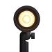 Nisa - rechte kap zwart prikspot | warmwit | 6 watt | dimbaar | OutdoorPro+ | 12 volt