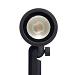 Nisa - rechte kap zwart prikspot | warmwit | 6 watt | dimbaar | OutdoorPro+ | 12 volt