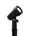 Mafra - rechte kap zwart prikspot | warmwit | 1,5 watt | OutdoorPro+ | 12 volt