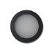 Pavia - cirkel zwart grondspot  | warmwit | 1,2 watt | OutdoorPro+ | 12 volt
