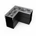 Gardendrain Corner RVS-Inox Falcon Line 65/100 mm