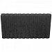 Mini Rondobandpalissade 6x25x50 cm Zwart