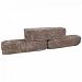 Linia Excellence Getrommeld 15x15x60 cm Taupe