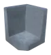 Hoek L-element 50x40x40cm Antraciet