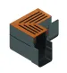 ACO Hexa Slim-Line Cortenstaal Hoek 90 graden