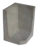 Hoek L-element 60x40x40x8cm Grijs