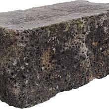 Splitrock hoekstuk trommel 29x13x11 cm grigio camello geknipte kopse kant