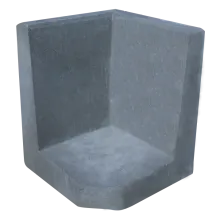 Hoek L-element 50x40x40cm Antraciet