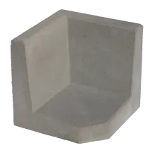 Hoek L-element 40x40x40cm Grijs