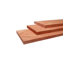 Fijnbezaagde plank douglas 180x14,5x1,6 cm Blank