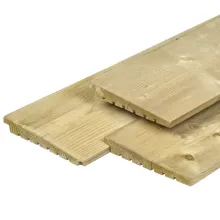 Zweeds Rabat NE Vuren 1,4/2,8x19,5x300cm Groen Geimpregneerd