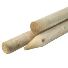 Ronde paal geïmpregneerd Ø6x160cm Gepunt + Gekruind