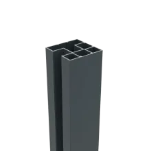 Aluminium H-paal Boston 75x75x3000mm + afwerkingsprofiel 4x24x3000mm