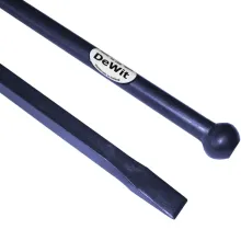 De Wit Stootijzer 1400mm met 40cm vierkant knop en beitel