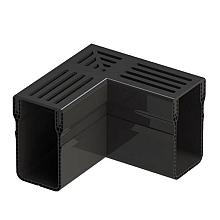 Gardendrain Corner Black 65/100 mm Hoekstuk zwart