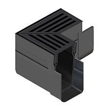 ACO Slim-Line hoekst.incl.zwart alu rstr