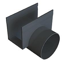 ACO SlimLine zijloop 80mm
