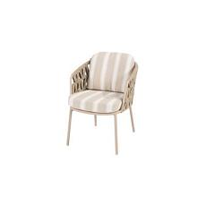 Beverly dining chair latte with 2 cushions