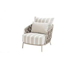 Beverly living chair latte with 3 cushions