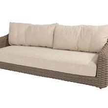 Maxime 3 seater bench terre with 3 cushions