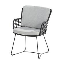 Fabrice dining chair Anthracite/Anthracite with 2 cushions