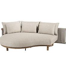 Safina chaise lounge right arm amber with 7 cushions