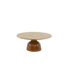 June coffee table base caramel high gloss 80 X 35 cm