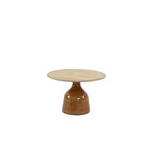 June coffee table base caramel high gloss 60 X 40 cm