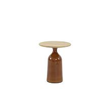 June side table base caramel high gloss 45 X 55 cm