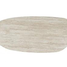 Estate mango shape table top ceramic 240 X 105 cm latte