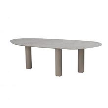Estate steel legs, set of 3, round 16 cm. latte